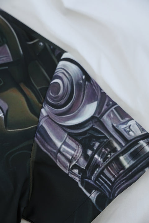 VIRTUAL-COMPANION CAMP COLLAR SHIRT (AI GF)