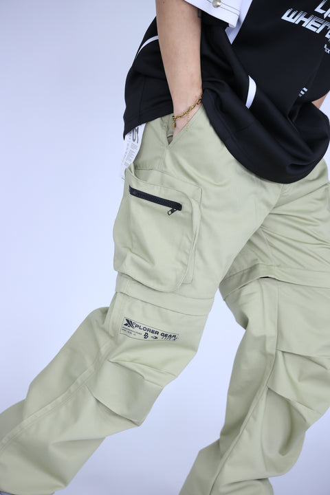 XPLORER PARACHUTE CARGO PANTS - X1 (WOOD)