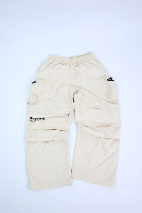 XPLORER PARACHUTE CARGO PANTS - X1 (OFFWHITE)