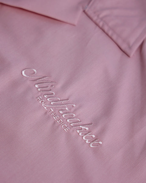 ARTIST WORKWEAR, OVERSIZED CUBAN COLLAR SHIRT (SWEET PINK)