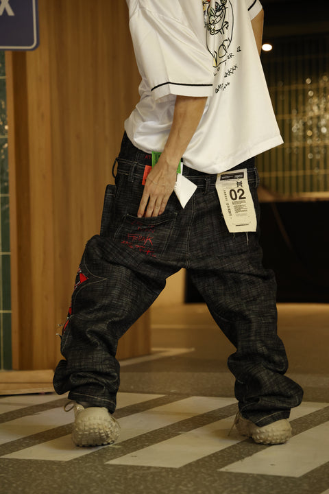 (全球限量28件)OMQ SHADOW FREAKSTAR CARPENTER DENIM