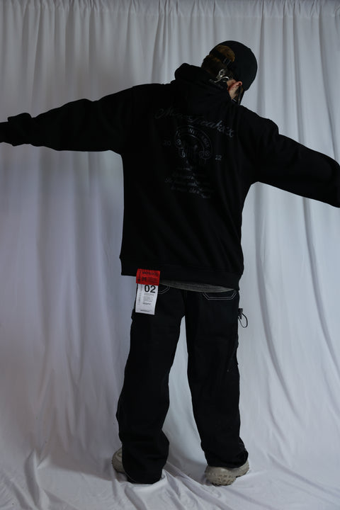 MINDFREAKXX TRIUMPH CREST, OVERSIZED HOODIE (NIGHTMARE)