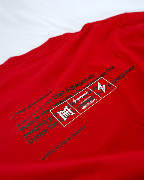 SUPERPOWAH TEE (BLACK/RED)