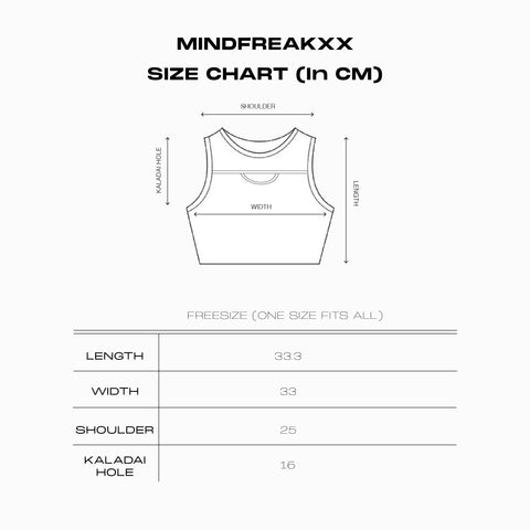 FREAKBAE Y2K CROP TOP.V2 (COOL GREY)