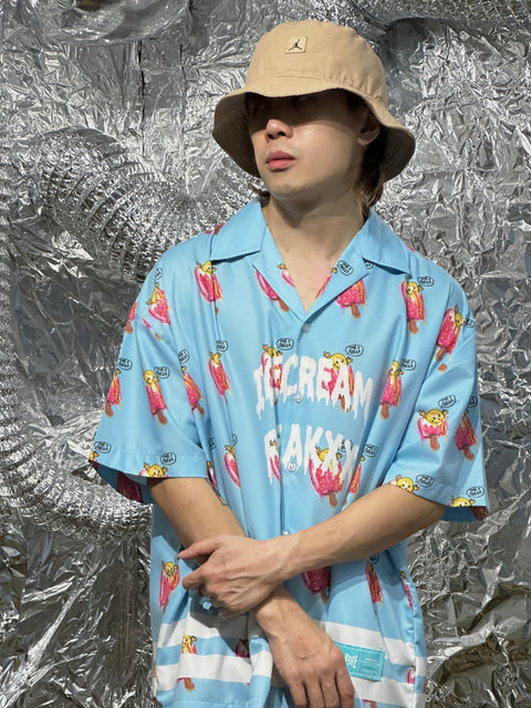 ICECREAM FREAKXX CUBAN COLLAR SHIRT