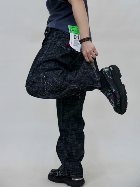 SNOWITCH OVERSIZED TEE (STONE WASHED GREYBLUE)