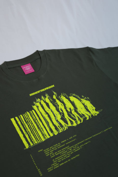 NEW WORLD ORDER, OVERSIZED TEE (ALIEN GREEN)
