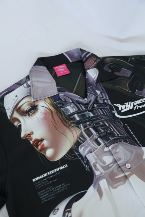 VIRTUAL-COMPANION CAMP COLLAR SHIRT (AI GF)