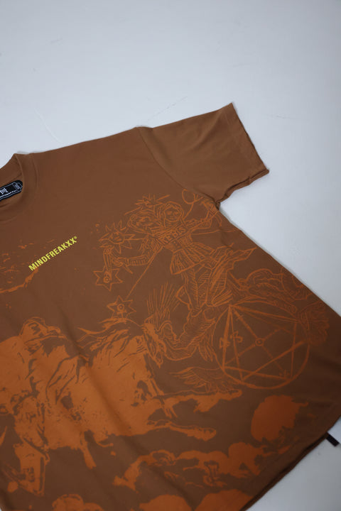 OUROBOROS MYTH OVERSIZED TEE (BROWN)