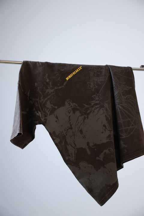 OUROBOROS MYTH OVERSIZED TEE (STONED WASHED GREY)