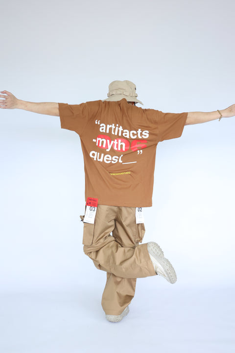 OUROBOROS MYTH OVERSIZED TEE (BROWN)