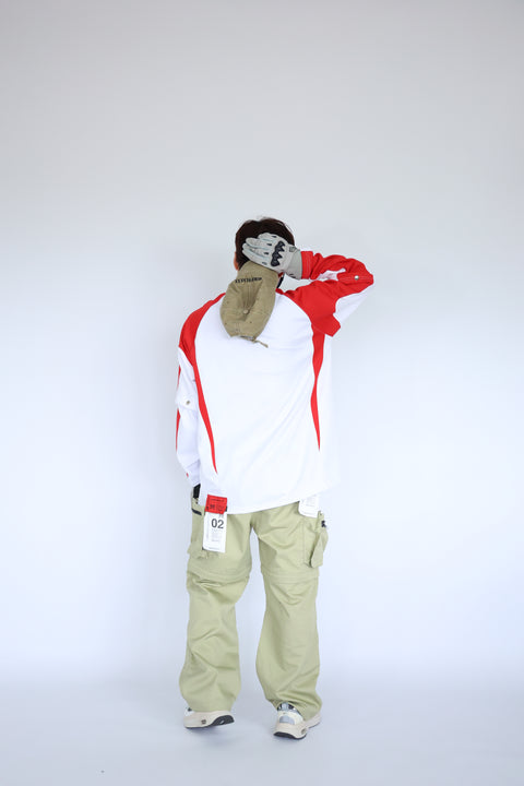 BLOCKECORE HYBRID SLAYER JERSEY (RED ON WHITE)