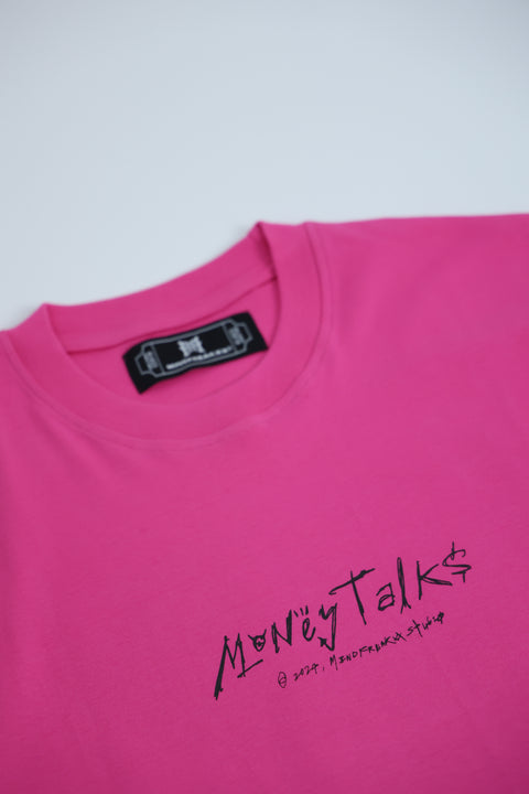 MONEYTALKS OVERSIZED TEE (HOTPINK)