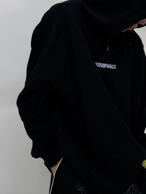 NEWSPAPER HOODIE (BLACK)