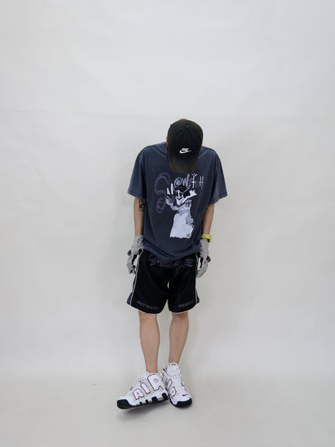 SNOWITCH OVERSIZED TEE (STONE WASHED GREYBLUE)