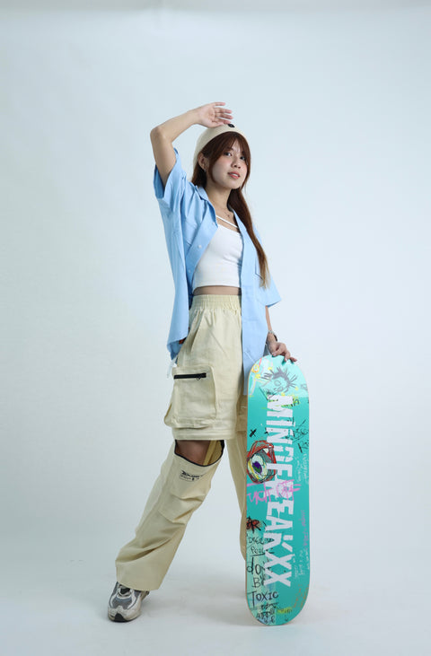 ARTIST WORKWEAR CAMP COLLAR SHIRT (DREAMY BLUE)