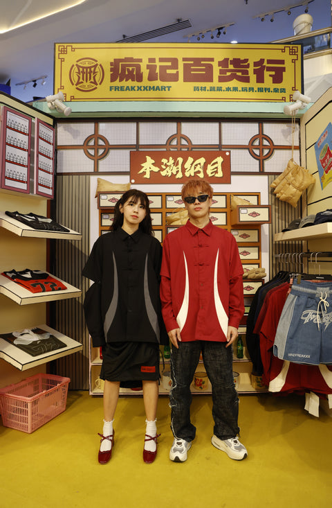 HYBRID TANG SHIRT (GREY ON BLACK)