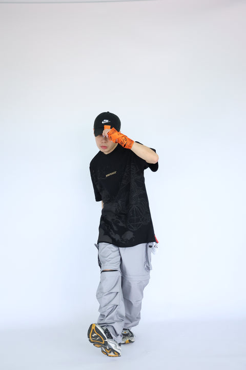 OUROBOROS MYTH OVERSIZED TEE (CHARCOAL BLACK)