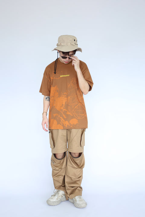 OUROBOROS MYTH OVERSIZED TEE (BROWN)