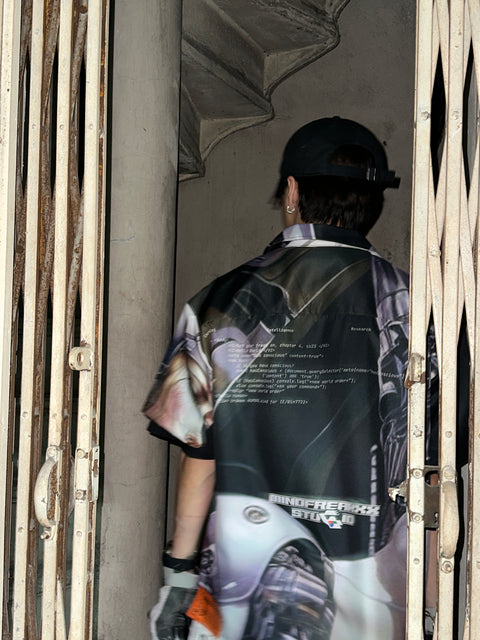 VIRTUAL-COMPANION CAMP COLLAR SHIRT (AI GF)