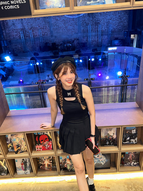 FREAKBAE Y2K CROP TOP (NOIR)