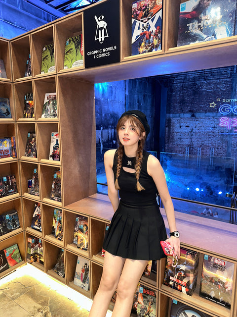 FREAKBAE Y2K CROP TOP (NOIR)