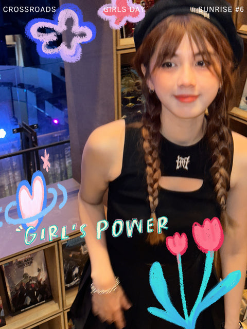 FREAKBAE Y2K CROP TOP (NOIR)