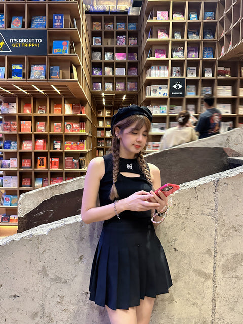 FREAKBAE Y2K CROP TOP (NOIR)