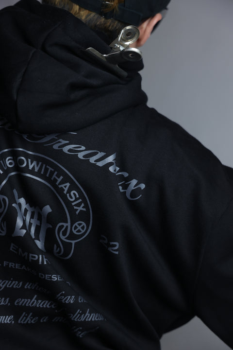 MINDFREAKXX TRIUMPH CREST, OVERSIZED HOODIE (NIGHTMARE)