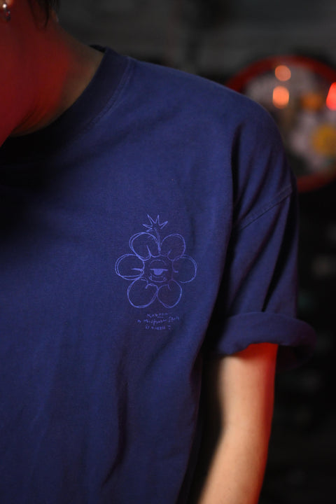 RAREEE CARNIVAL CLUB TEE (STONED WASHED BLUE)