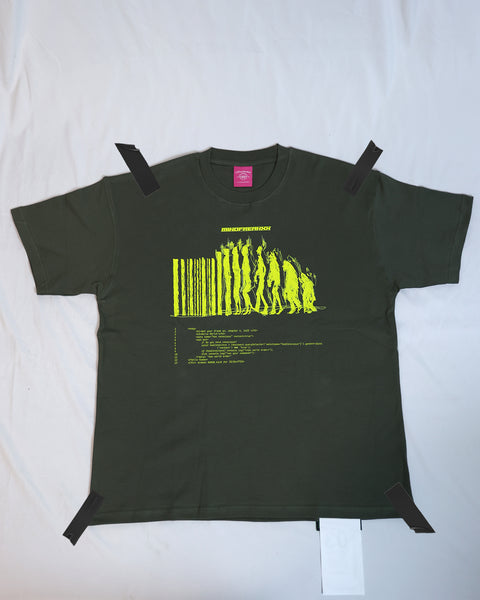 NEW WORLD ORDER, OVERSIZED TEE (ALIEN GREEN)
