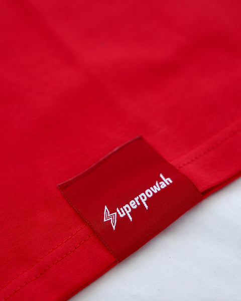 SUPERPOWAH TEE (BLACK/RED)