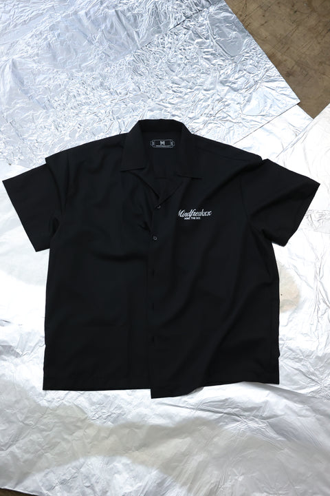 LUCID DREAM CUBAN COLLAR SHIRT (BORING BLACK)