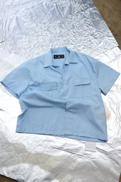 ARTIST WORKWEAR CUBAN COLLAR SHIRT (DREAMY BLUE)