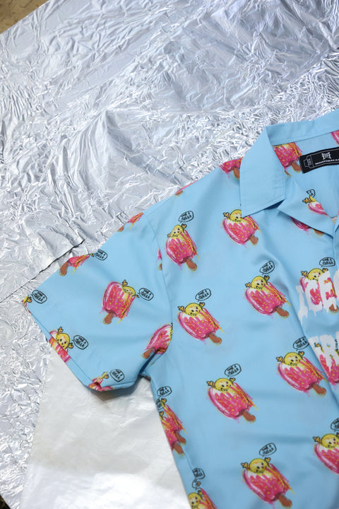 ICECREAM FREAKXX CUBAN COLLAR SHIRT