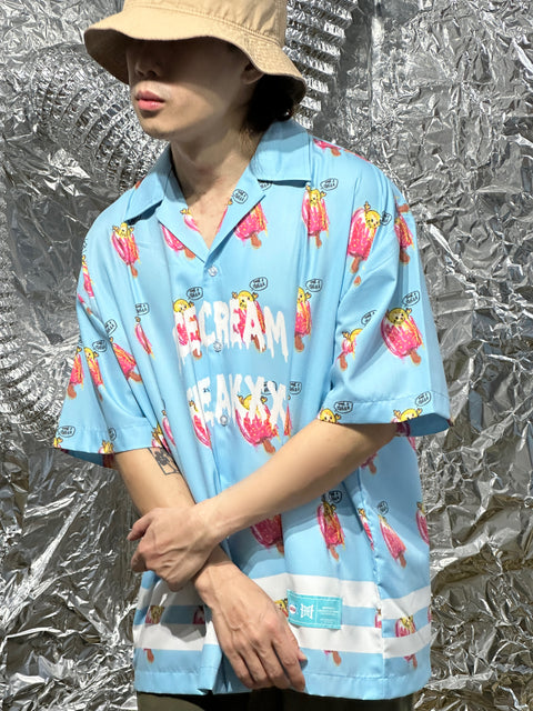 ICECREAM FREAKXX CUBAN COLLAR SHIRT