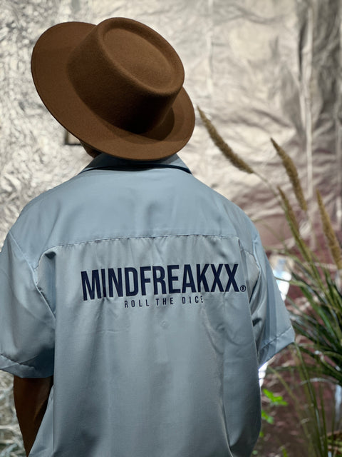 ARTIST WORKWEAR CUBAN COLLAR SHIRT (DREAMY BLUE)